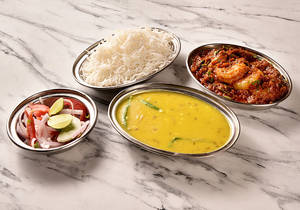 Dhan Dal And Prawn Patio
