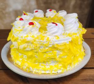 Yellow forest cake
