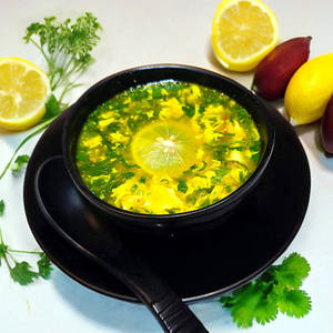 Egg Lemon Coriander Soup