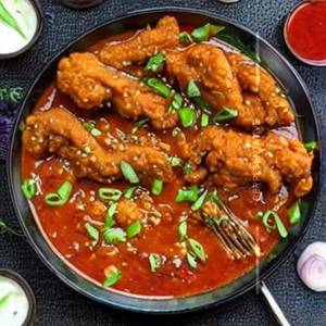 Fried chicken hot garlic sauce