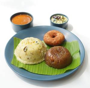 Ghee Ven Pongal Breakfast Combo