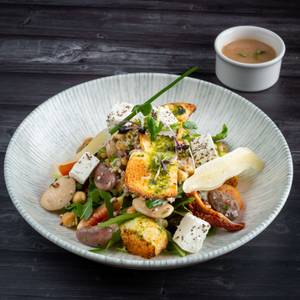 Mixed Grains & Four Bean Salad With Roasted Pumpkin