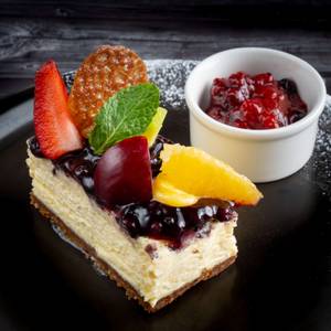 Blueberry Triple Cheese Cake Slice