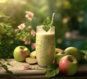 Green apple lassi