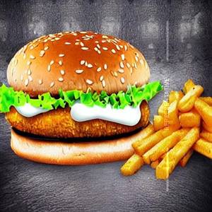 Paneer cheese burger                                                                                                            