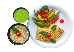 Grilled Pesto Paneer