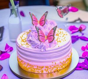 Blueberry Butterfly Dream Cake