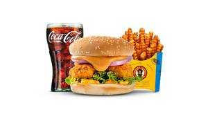 Veg Kurkure Momo Burger Combo