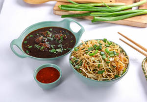 Veg Manchurian Noodles