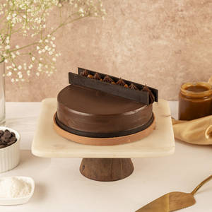 BELGIAN CHOCOLATE SALTED CARAMEL CAKE 6"