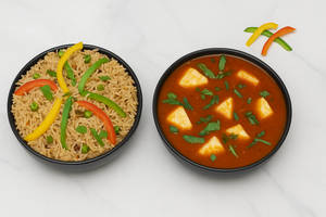 Fried Rice + Chilli Paneer Gravy