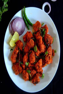Chicken 65 (served With Onion).