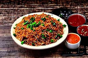 Chicken sehzwan fried rice