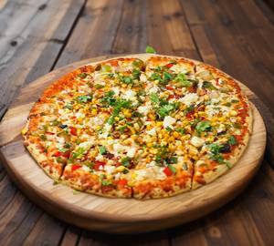 Four cheese corn pizza