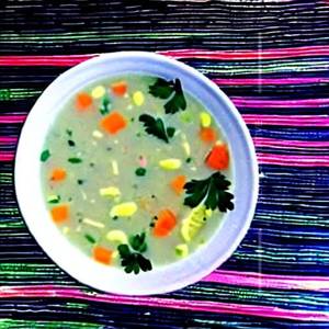 Lemon corriander veg Soup