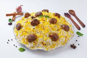 Lucknowi Mutton Kefta King Biryani (Serves 2)
