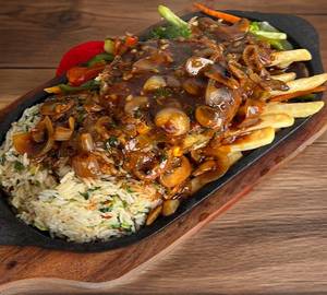 Mushroom sizzler rice
