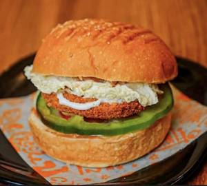 Chicken patty burger