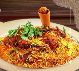 Leg pieces biryani