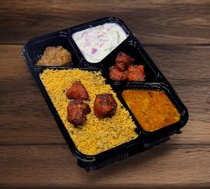 Chicken 65 Biryani Meal Tray