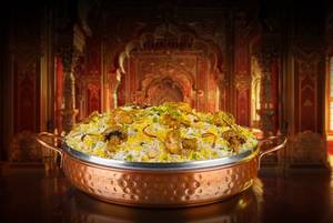 Taj-e-Khumb Biryani (Mushroom Biryani - Serves 4-5)