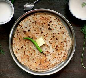 2 Paneer paratha with lassi