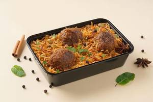 Hyderabadi Mutton Kefta Mini Biryani