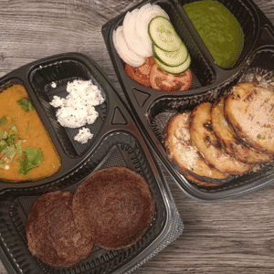 Millet Mix Uttapam + Millet Idli