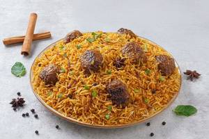 Hyderabadi Mutton Kefta Biryani - Serves 1