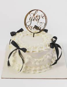 Love You Mom Belgium Chocolate Cake
