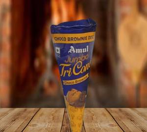 Amul Tri Cone Choco Brownie [150Ml ]