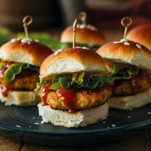 Pack Of 4 Grilled Chicken Mini Burger/slider