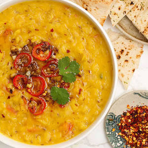 Tadka Dal Chawal Thali
