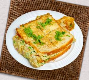 Cheese Bread Omelette