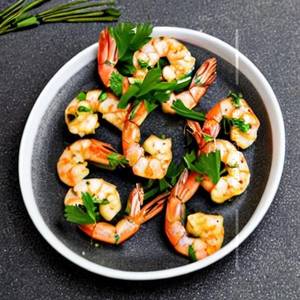 Garlic prawns