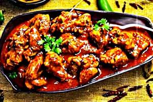 Chilli chicken dry gravy