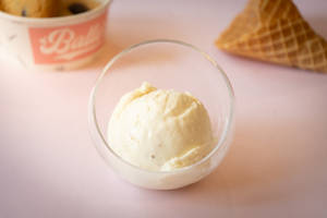 White Chocolate Maltova Crumble Ice Cream