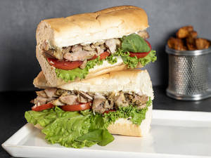 Grilled Chicken With Basil & Cream Cheese Sandwich