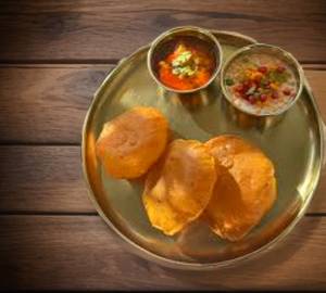 Aloo sabji + Poori [5 pieces]