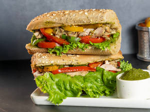 Grilled Chicken Pesto Sandwich