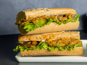 Mushroom Stroganoff Sandwich