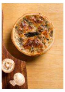 Spinach & Mushroom Quiche