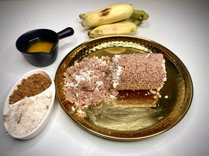 Ragi Aval Puttu With Jaggery , Banana (500 Ml Container)