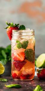 Strawberry mojito