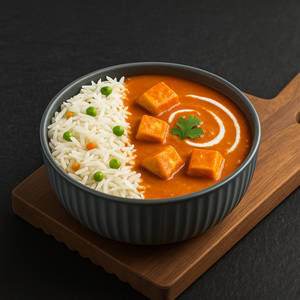 Makhani Paneer With Rice Bowl