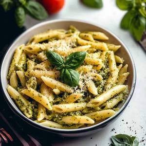 Penne Pasta Pesto Veg