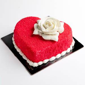 Red Velvet Heart Shape Cake