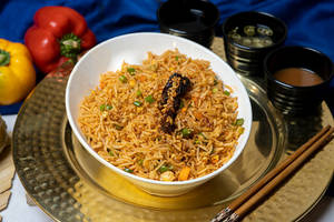 Veg Burnt Garlic Fried Rice
