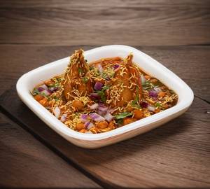 Samosa with chole[2pcs]