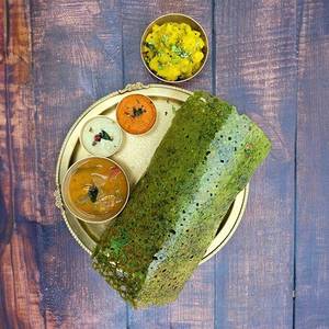 Palak Rawa Ghee Masala Dosa